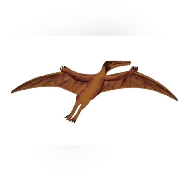 Handcrafted Pterodactyl Leather Pin - Picture 1 of 7